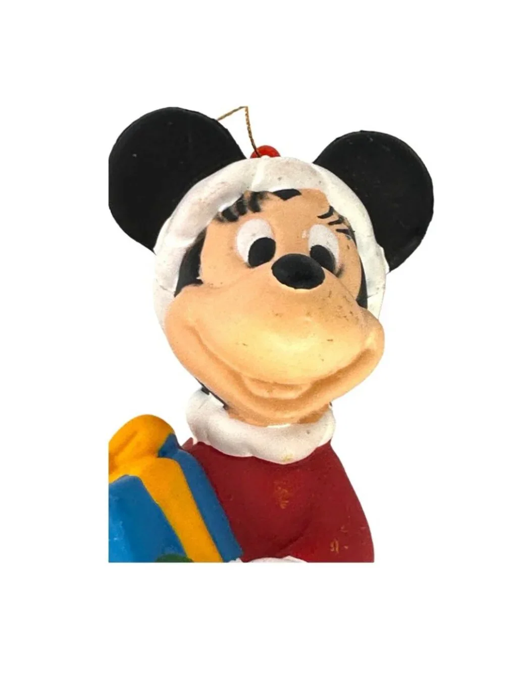 Disney Minnie & Mickey Mouse Christmas Ornaments Set Of 2 Santa Holiday Decor